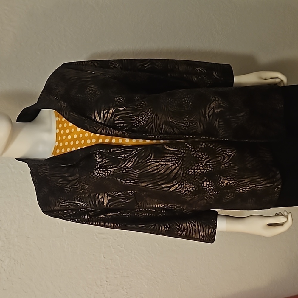 Vtg Bonworth Black Metallic Python Snakeskin Mobw… - image 5